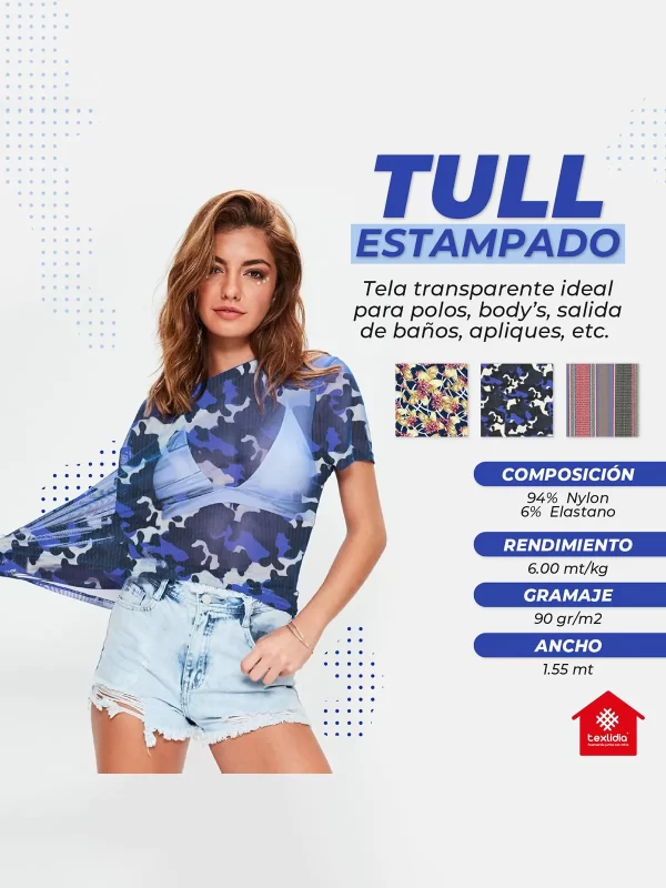 TULL ESTAMPADO